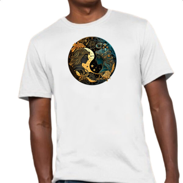 Camiseta Unissex Signo de gemeos logo de luxo - Imagem 4