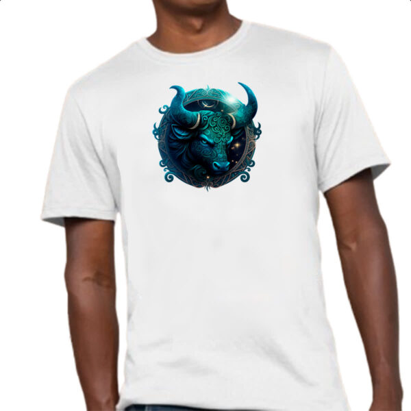 Camiseta Unissex Signo de touro logo de luxo - Imagem 4