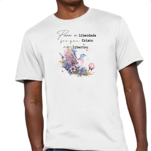 Camiseta Unissex Salmos Liberdade - Imagem 4