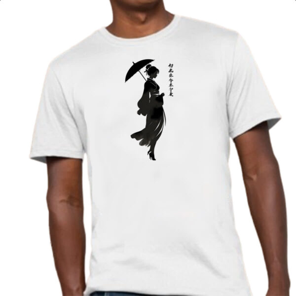 Camiseta Unissex Silhueta Yukisakura Japao - Imagem 4
