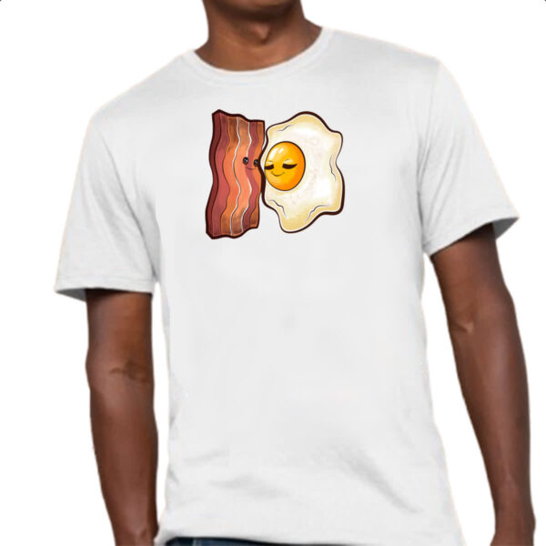 Camiseta Unissex Bacon e ovo - Imagem 4