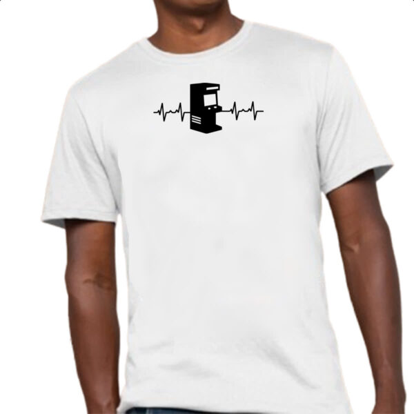 Camiseta Unissex Batimento cardiaco arcade games - Imagem 4