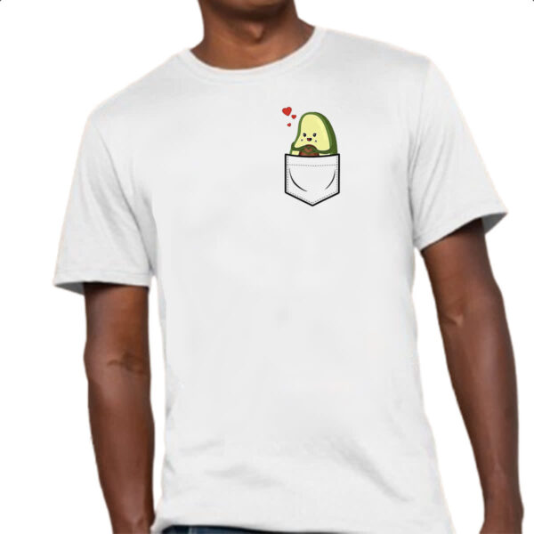 Camiseta Unissex Abacate no bolso - Imagem 4