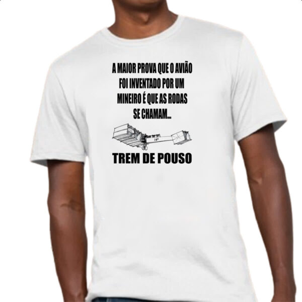 Camiseta Unissex 14 Bis Trem de pouso - Imagem 4