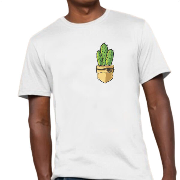 Camiseta Unissex Bolso com cacto e laco - Imagem 4
