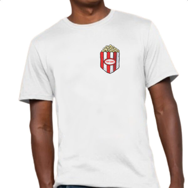Camiseta Unissex Bolso com pipoca - Imagem 4