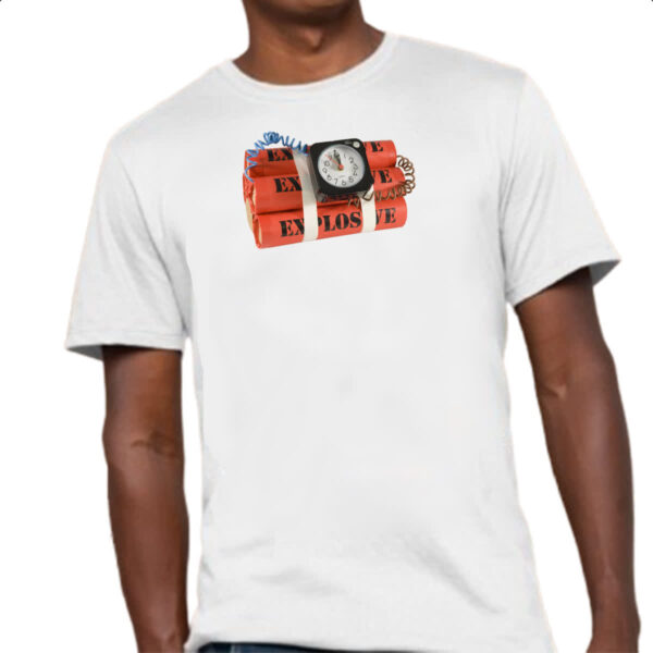Camiseta Unissex Bomba relogio - Imagem 4