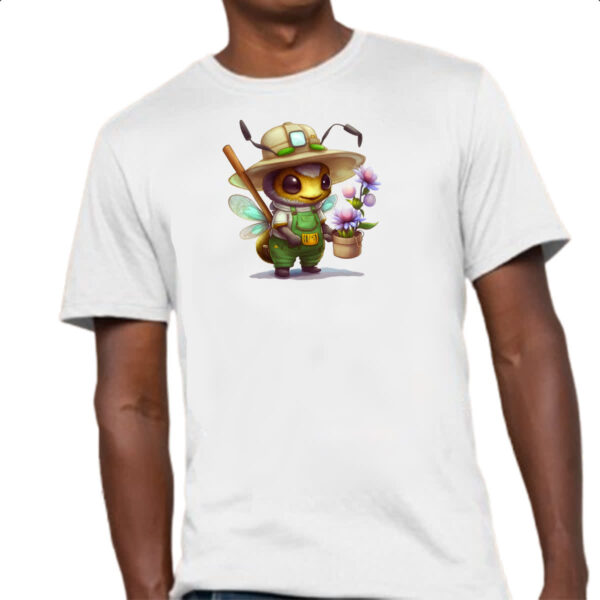 Camiseta Unissex Abelha jardineira - Imagem 4