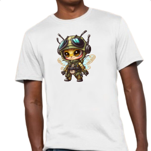 Camiseta Unissex Abelha militar - Imagem 4