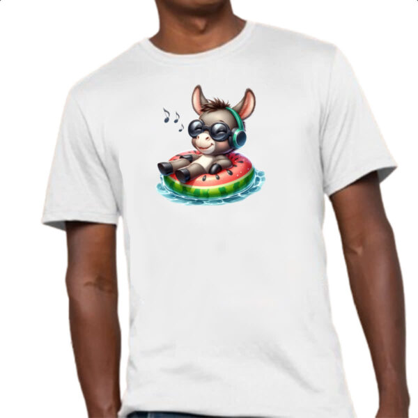 Camiseta Unissex Burro na boia - Imagem 4