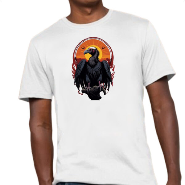Camiseta Unissex Abutre sunset art - Imagem 4