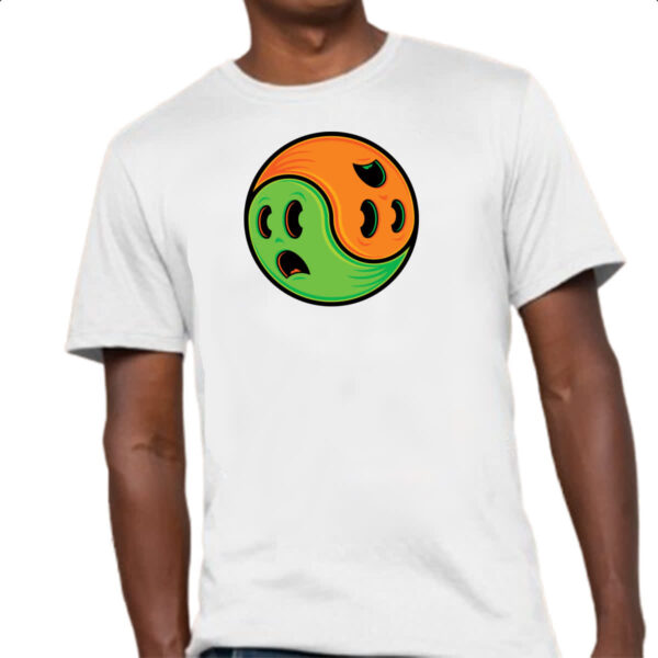 Camiseta Unissex Yin Yang Halloween - Imagem 4