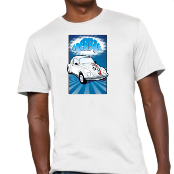 Camiseta Unissex Herbie Se meu fusca falasse quadro - Imagem 4