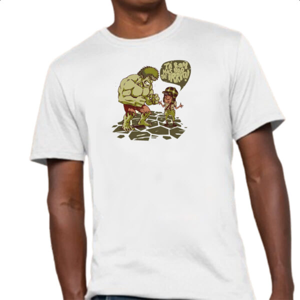 Camiseta Unissex Hulk e Chaves mas nao se irrite - Imagem 4