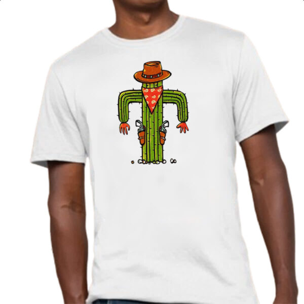 Camiseta Unissex Cacto cowboy - Imagem 4