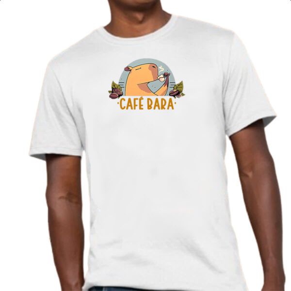 Camiseta Unissex Cafe bara capivara - Imagem 4