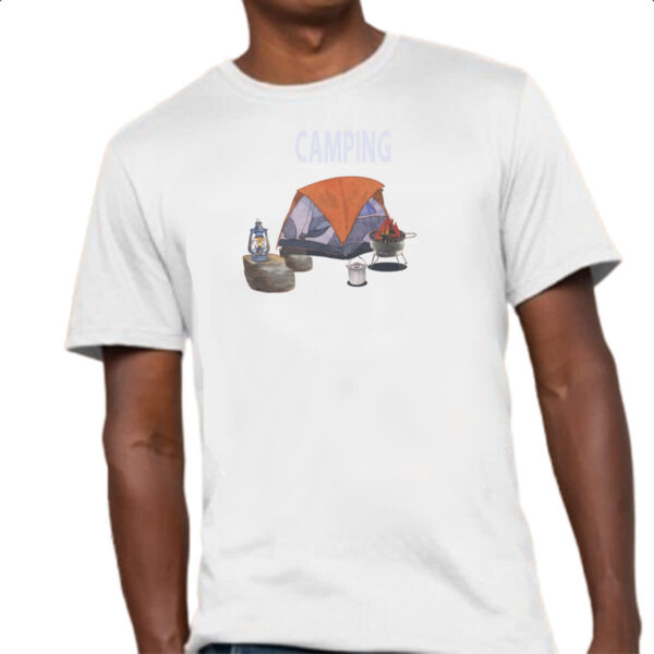 Camiseta Unissex Camping - Imagem 4