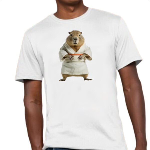 Camiseta Unissex Capivara judoca 2 - Imagem 4