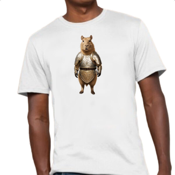 Camiseta Unissex Capivara medieval - Imagem 4