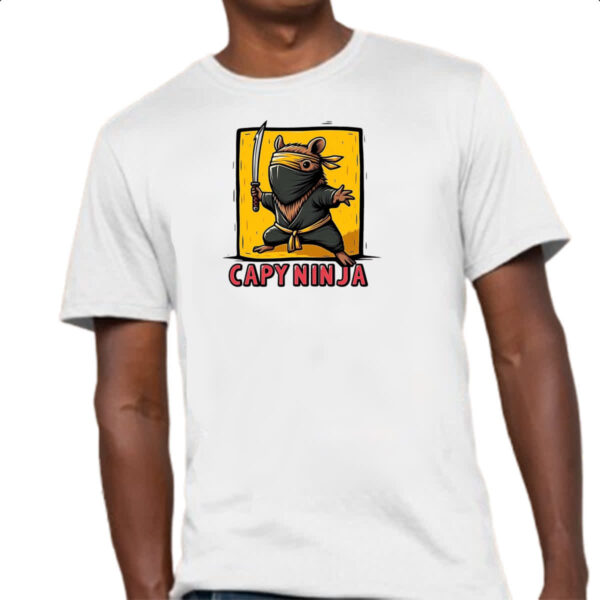 Camiseta Unissex Capivara ninja - Imagem 4