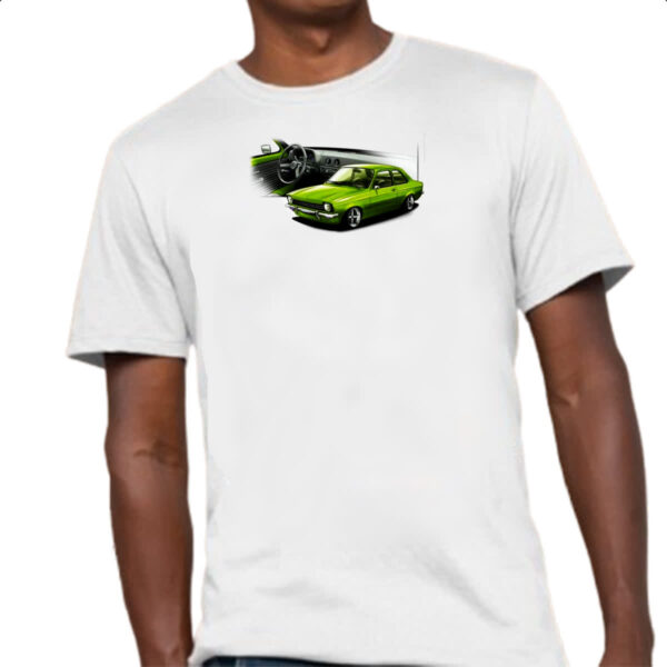 Camiseta Unissex Chevette primeira geracao verde - Imagem 4