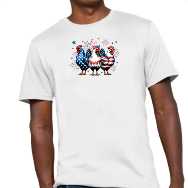 Camiseta Unissex Chicken EUA - Imagem 4