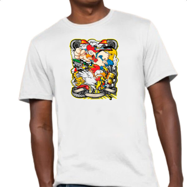 Camiseta Unissex Chicken turbo - Imagem 4