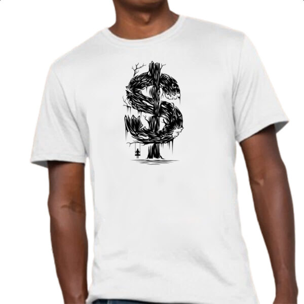 Camiseta Unissex Cifrao arvore e balanco - Imagem 4