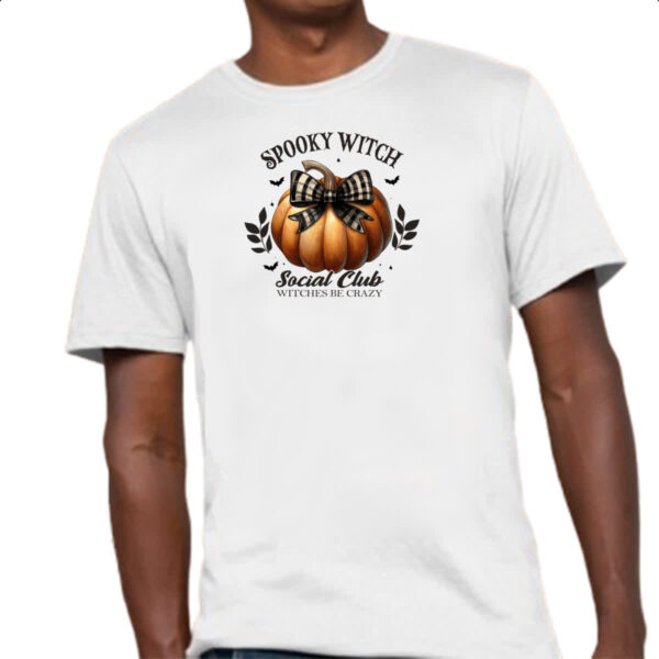 Camiseta Unissex Clube social de bruxas assustadoras - Imagem 4
