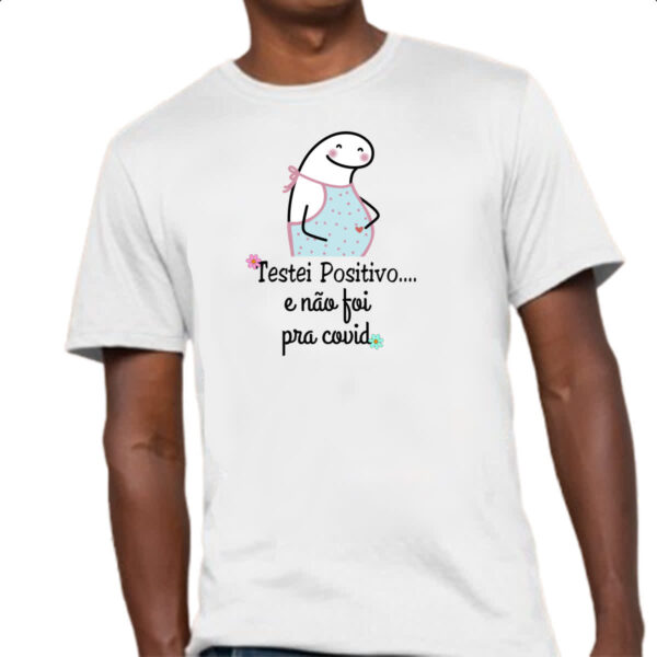 Camiseta Unissex Dia das maes Flork testei positivo mas nao foi COVID - Imagem 4