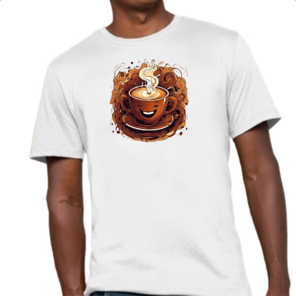 Camiseta Unissex Alegria com cafe - Imagem 4