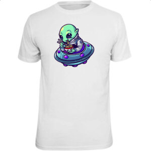 Camiseta Unissex Alien lamen disco voador