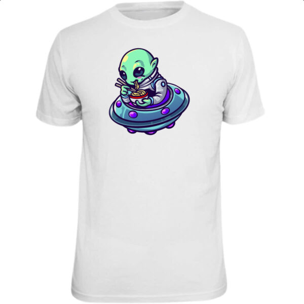 Camiseta Unissex Alien lamen disco voador