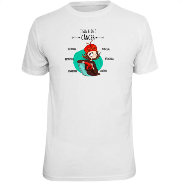 Camiseta Unissex Ela e de Cancer