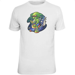 Camiseta Unissex Alien relaxando de ferias