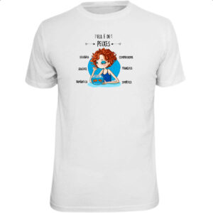 Camiseta Unissex Ela e de Peixes