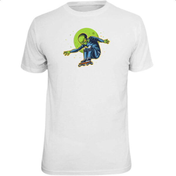Camiseta Unissex Alien skatista