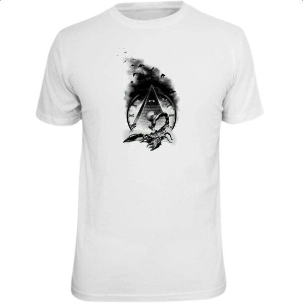 Camiseta Unissex Escorpiao Egipcio do Tempo