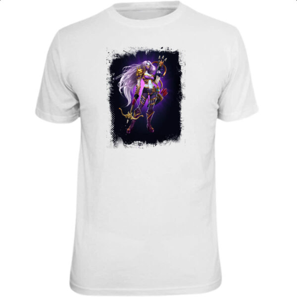 Camiseta Unissex Empires and Puzzles Heroi Domitia Traje 2