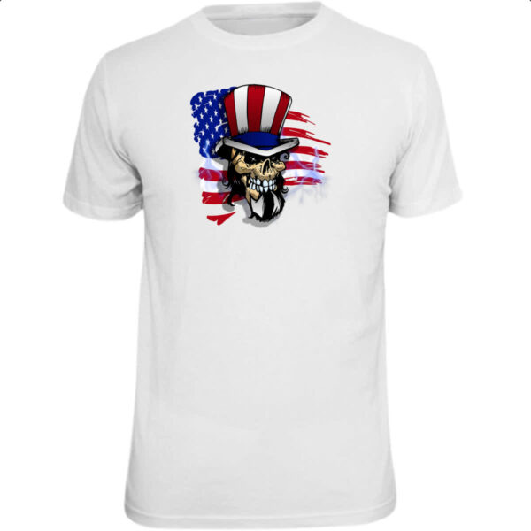 Camiseta Unissex American Skull