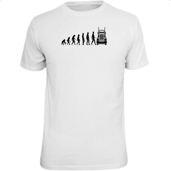 Camiseta Unissex Evolucao Caminhoneiro