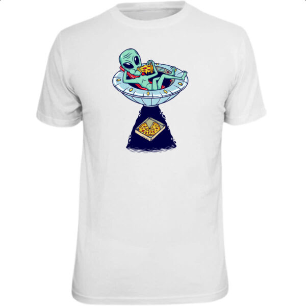 Camiseta Unissex ET roubando pizza