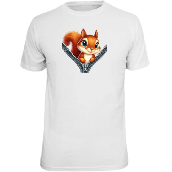 Camiseta Unissex Esquilo no ziper
