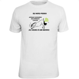Camiseta Unissex Eu nao peido cavalo