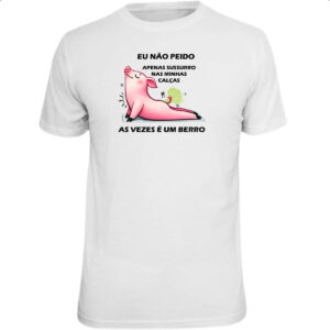 Camiseta Unissex Eu nao peido porco