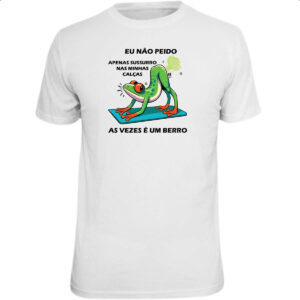 Camiseta Unissex Eu nao peido sapo