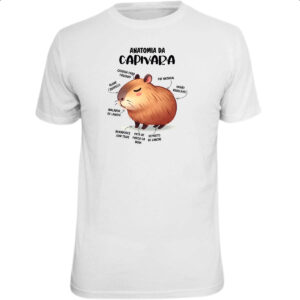 Camiseta Unissex Anatomia da capivara