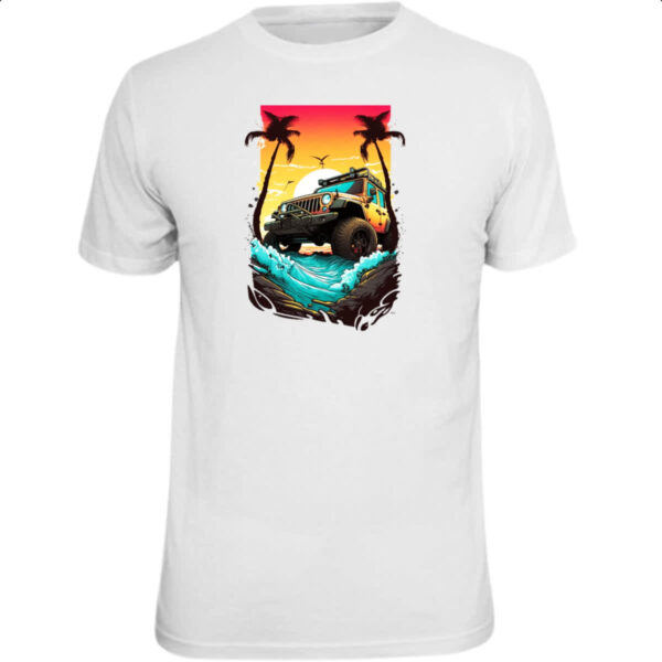 Camiseta Unissex Jeep off road sunset art