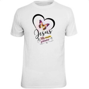 Camiseta Unissex Jesus me amou primeiro