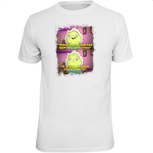 Camiseta Unissex Juju mingau de aveia